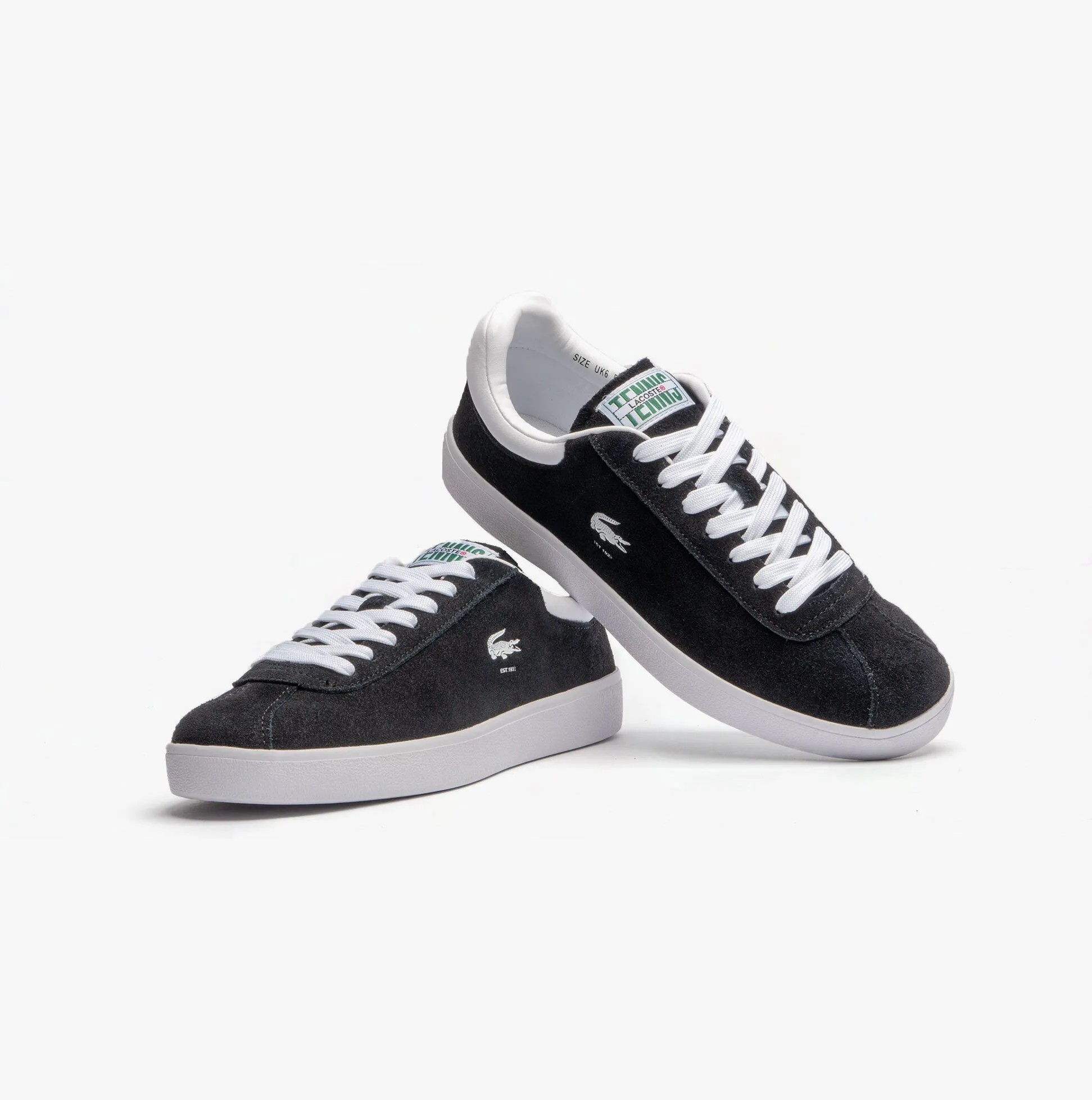 Lacoste BASESHOT Womens Trainers Black/White sold by Shuperb