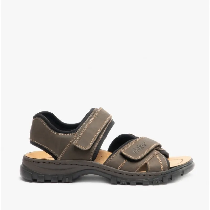 Rieker 25051-27 Mens Sandals Brown sold by Shuperb