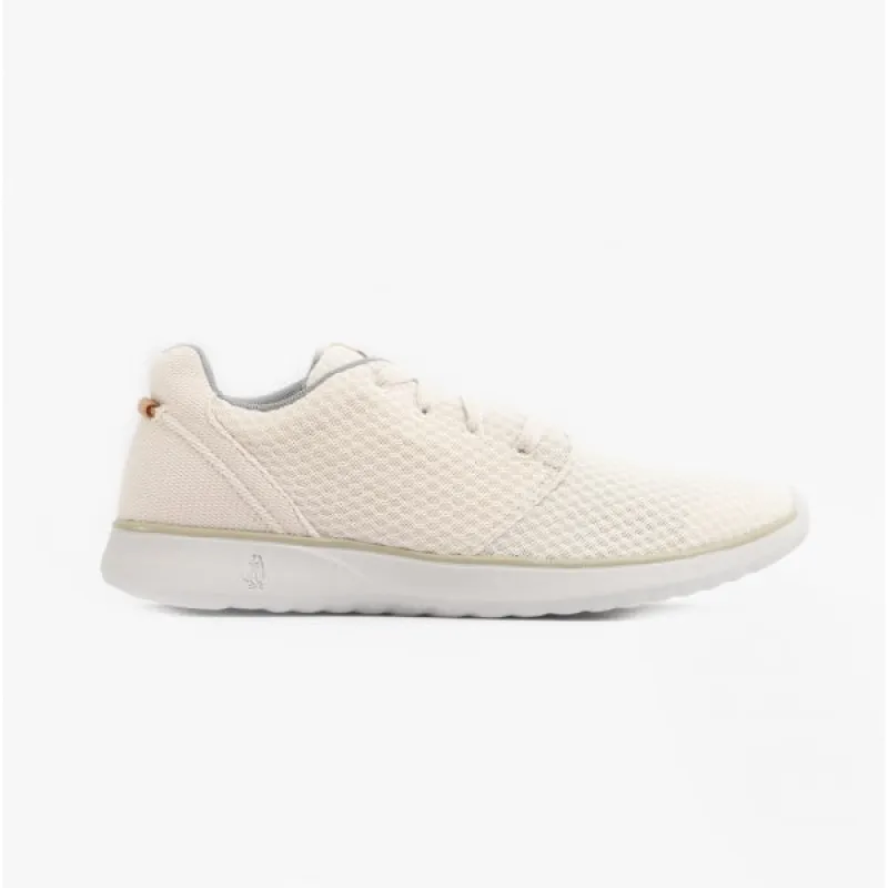 Hush Puppies GOOD Mens Recycled Trainers White sold by Shuperb