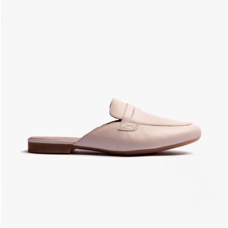 Remonte IRMGARD Womens Backless Loafers Beige sold by Shuperb
