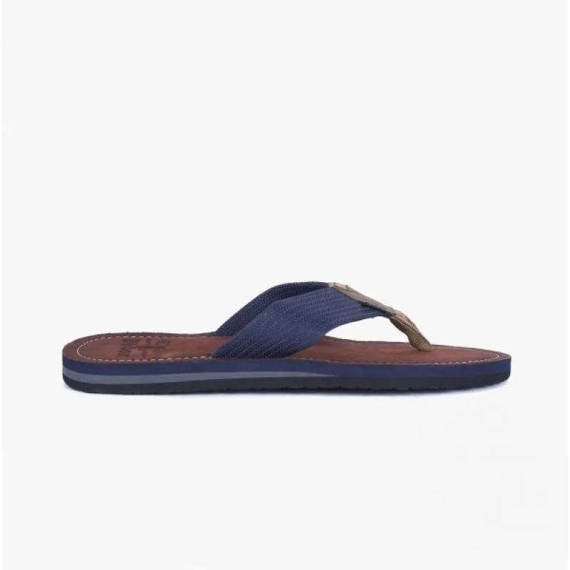 Barbour TOEMAN Mens Flip Flops Navy made by Barbour