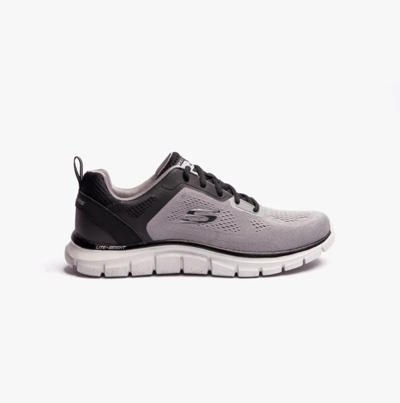 Skechers 232698/GYBK TRACK - BROADER Mens Trainers Gray/Black sold by Shuperb