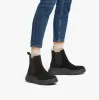 FitFlop F-MODE SUEDE FLATFORM Womens Chelsea Boots Black sold by Shuperb