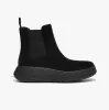 FitFlop F-MODE SUEDE FLATFORM Womens Chelsea Boots Black sold by Shuperb