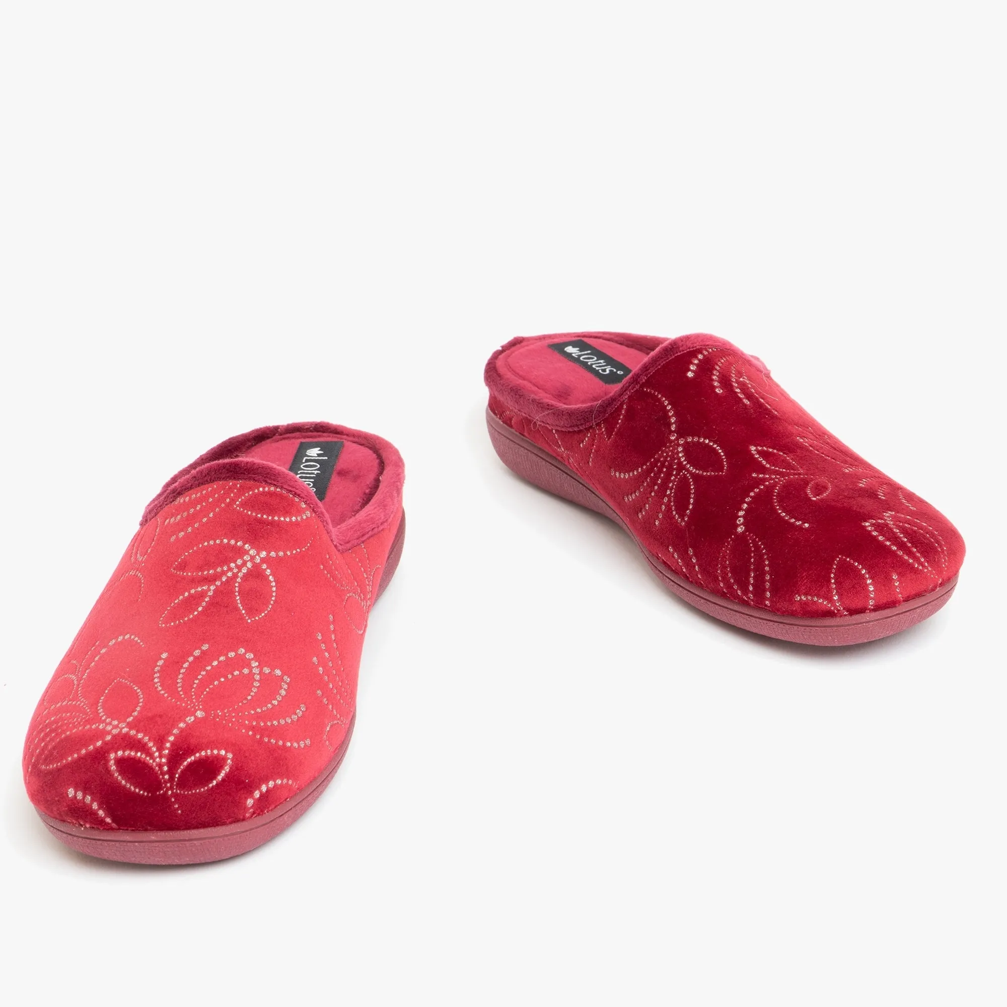 ELIZABETH Ladies Mule Slippers Red sold by Shuperb product image thumbnail 3