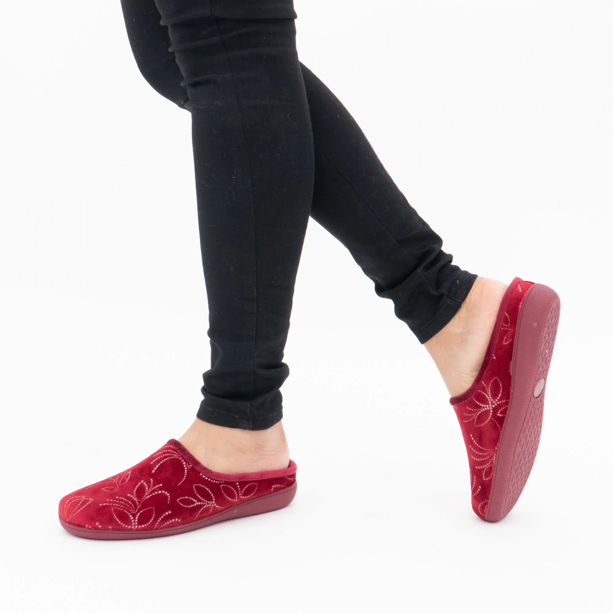 ELIZABETH Ladies Mule Slippers Red sold by Shuperb product image thumbnail 2