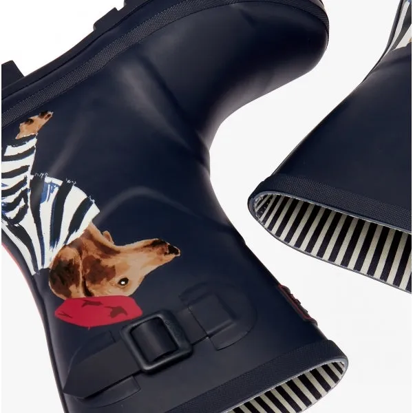 MOLLY WELLY Ladies Rubber Wellies Navy Sausage Dog sold by Shuperb product image thumbnail 3