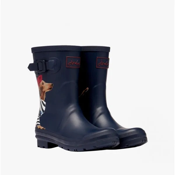 MOLLY WELLY Ladies Rubber Wellies Navy Sausage Dog sold by Shuperb product image thumbnail 4