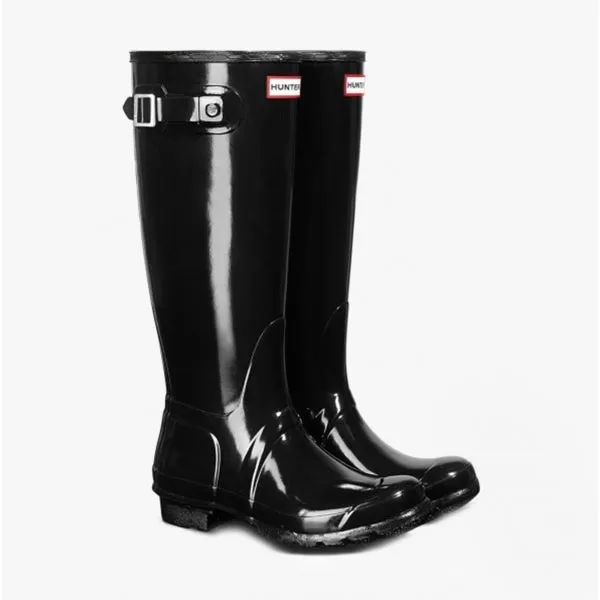 Hunter ORIGINAL TALL Womens Wellies Black Gloss sold by Shuperb product image thumbnail 2