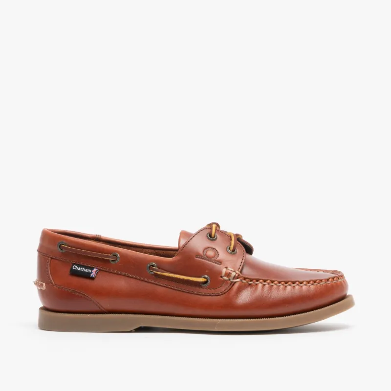DECK G2 Mens Nubuck Leather Boat Shoes Chestnut sold by Shuperb
