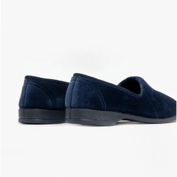 Sleepers AUDREY III Womens Full Wide Slippers Navy Blue sold by Shuperb product image thumbnail 5