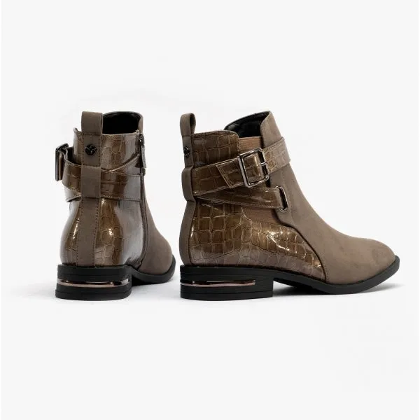 Lotus LAUREL Womens Boots Taupe/Croc sold by Shuperb product image thumbnail 3