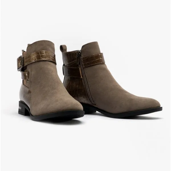 Lotus LAUREL Womens Boots Taupe/Croc sold by Shuperb product image thumbnail 2