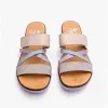 V3652-92 Ladies Mules Beige Multi sold by Shuperb