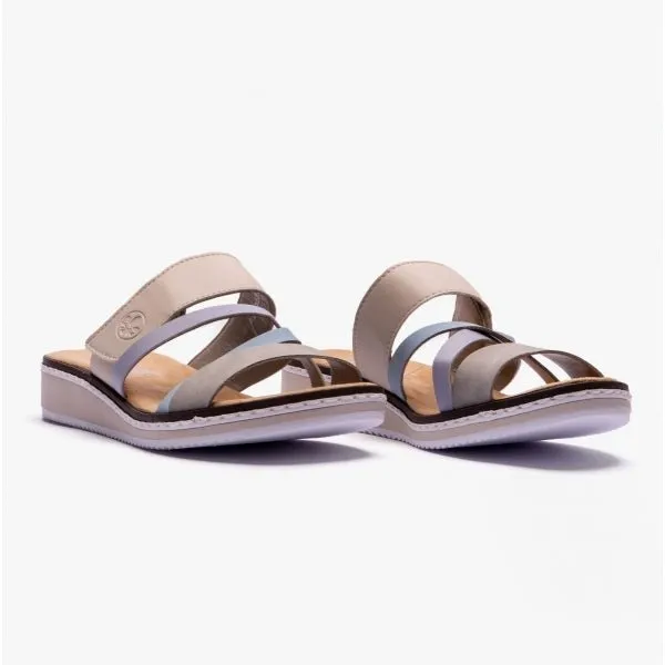 V3652-92 Ladies Mules Beige Multi sold by Shuperb product image thumbnail 2