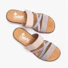 V3652-92 Ladies Mules Beige Multi sold by Shuperb
