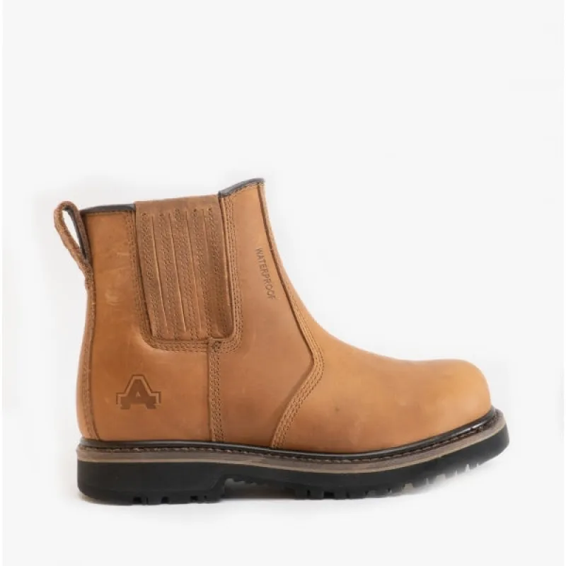 Amblers Safety WORTON Mens Leather Safety Dealer Boots Tan sold by Shuperb