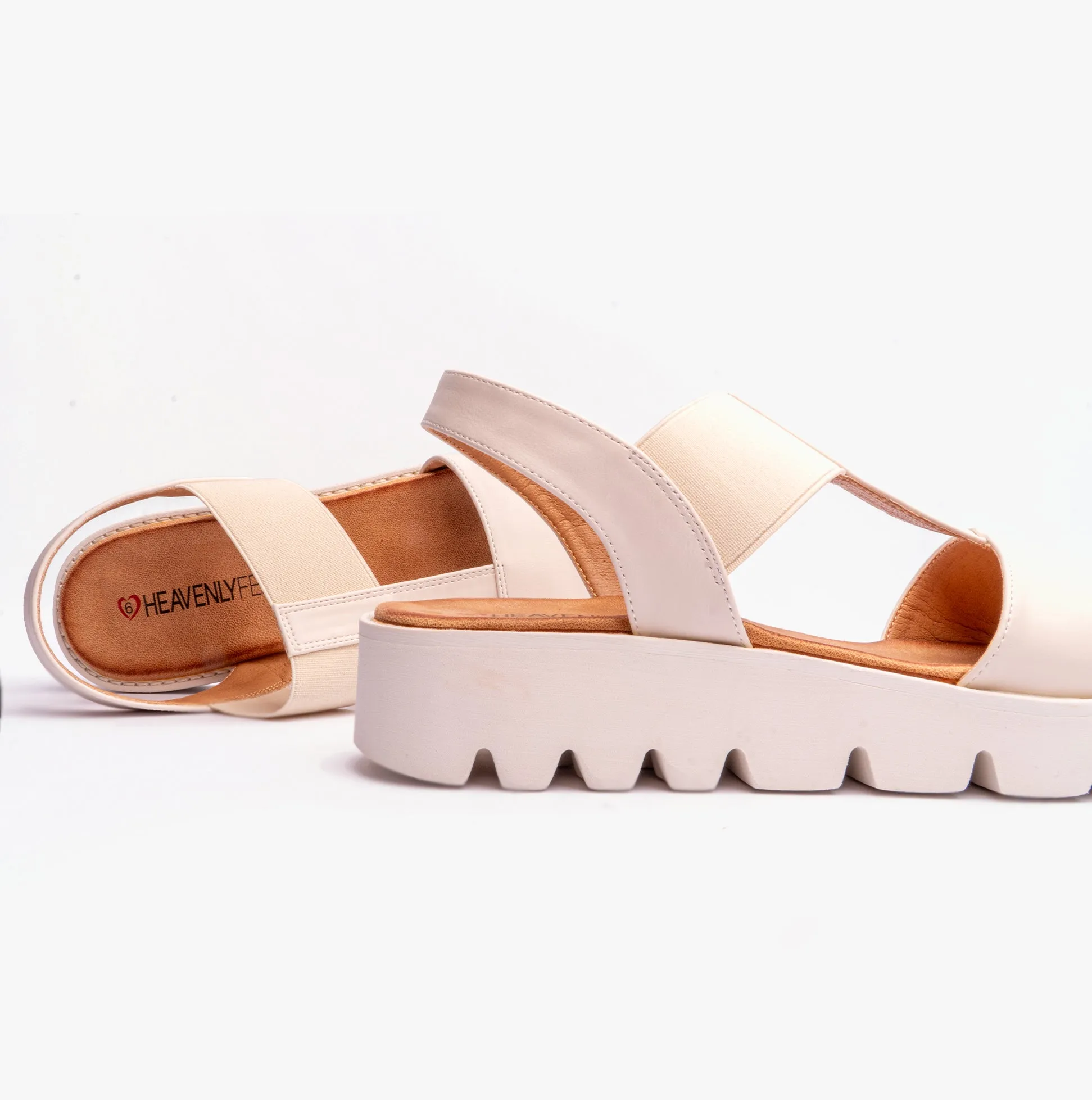 Heavenly Feet RITZ Womens Sandals Stone sold by Shuperb product image thumbnail 5