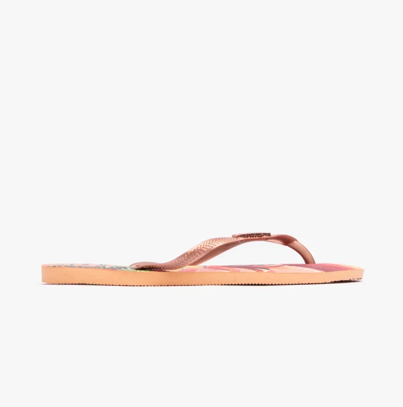 Havaianas SLIM TROPICAL Womens Sandals Peach sold by Shuperb