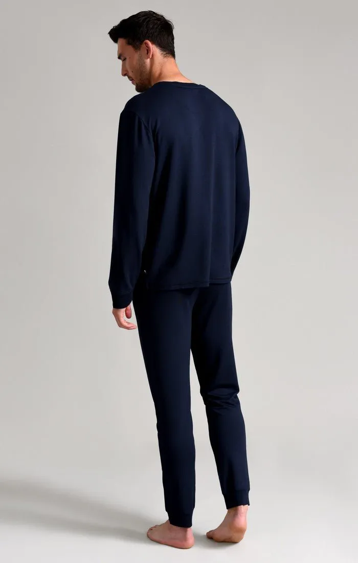 Ted Baker SUPER SOFT Long Sleeve Top Mens Navy sold by Shuperb product image thumbnail 2
