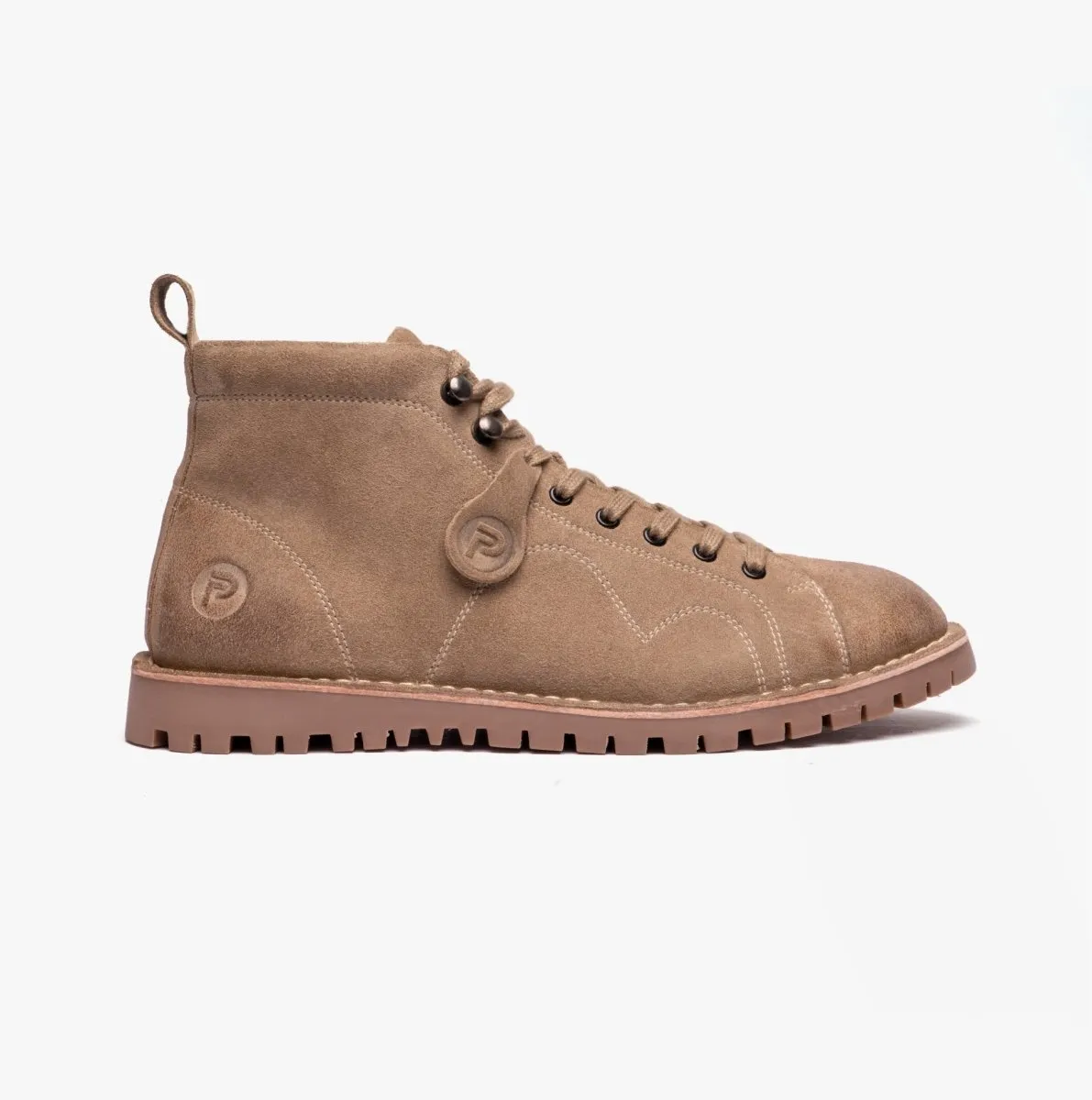 Popps 1961 MOD Mens Suede Monkey Boots Sand sold by Shuperb