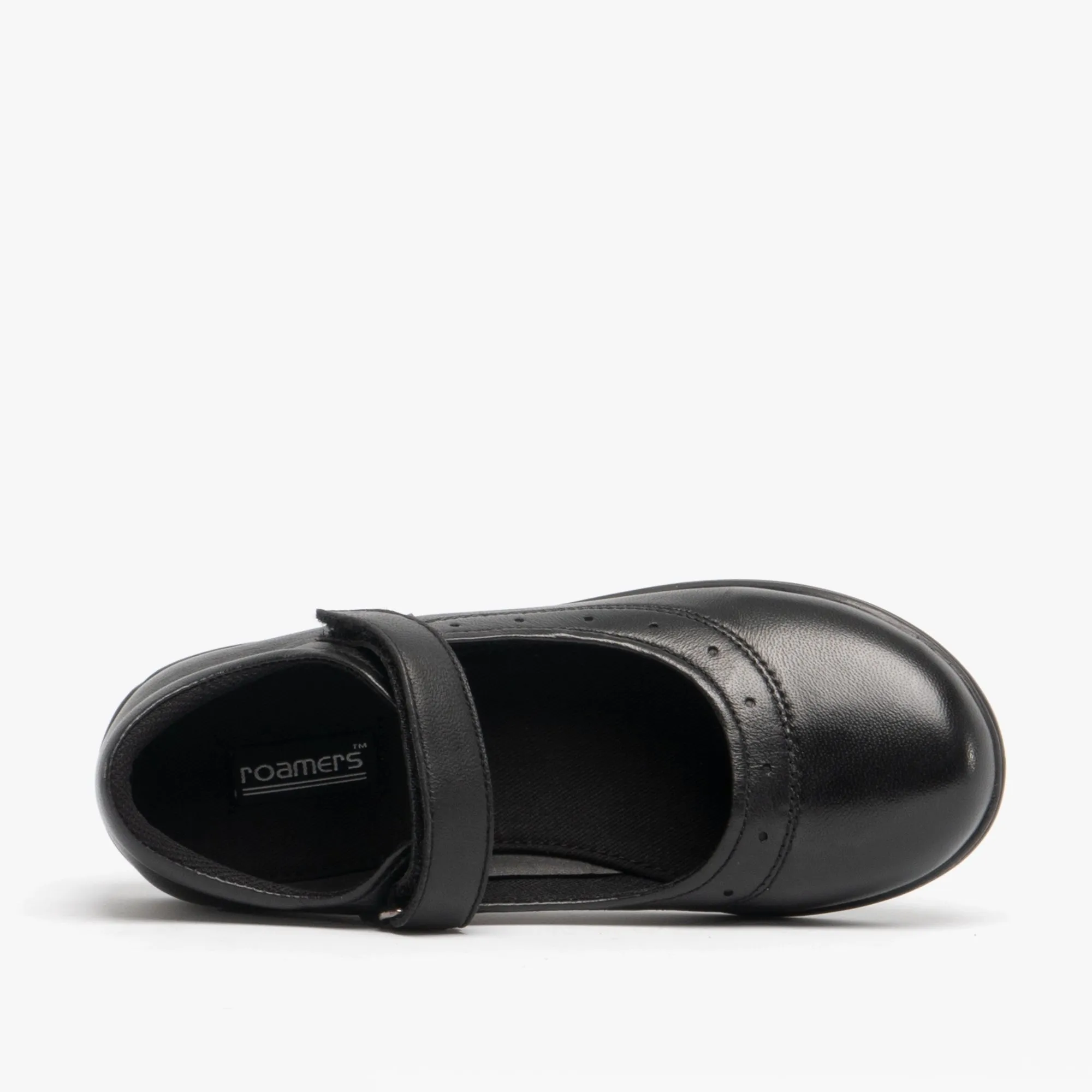 Roamers ELSA Girls Leather Touch Fasten Mary Jane Shoes Black sold by Shuperb product image thumbnail 4