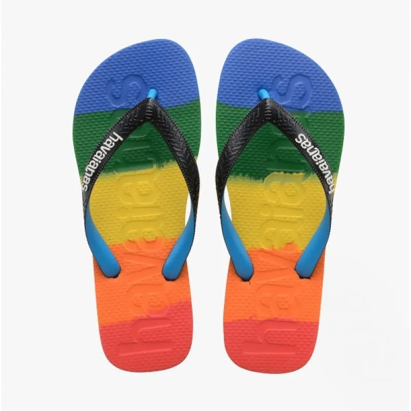 HAV TOP LOGOMANIA Mens Flip Flops GRADIENT RAINBOW sold by Shuperb