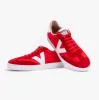 Victoria BERLIN SPLIT LEATHER & NYLON Womens Trainers Rojo sold by Shuperb
