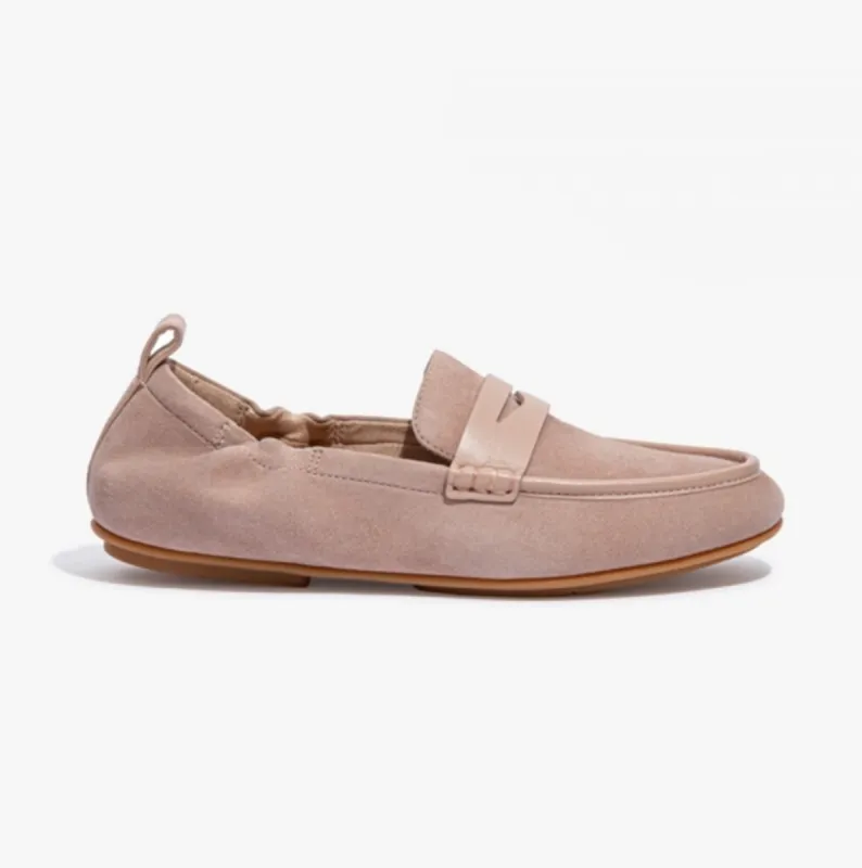 ALLEGRO Ladies Penny Loafers Beige sold by Shuperb