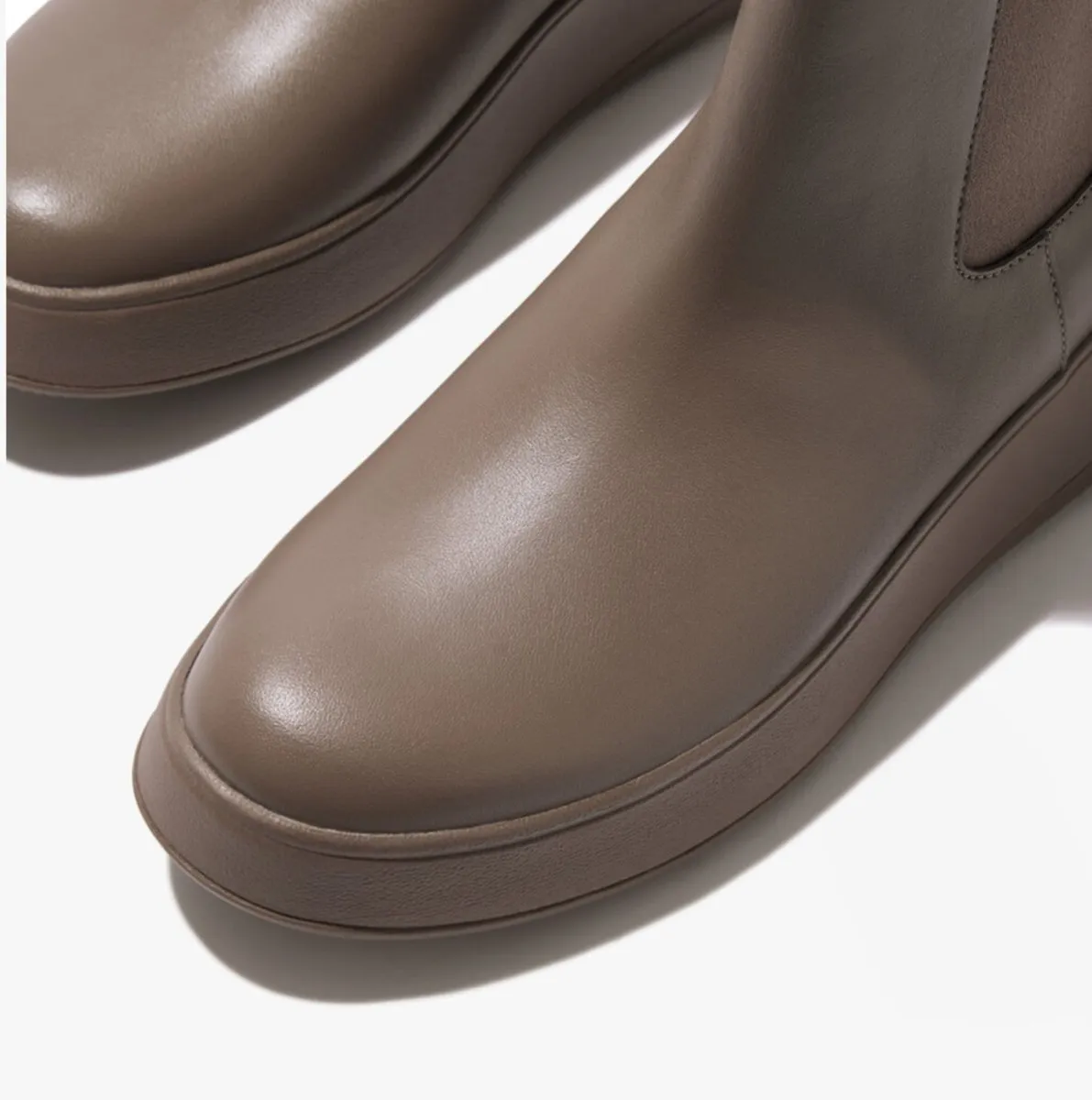 FitFlop F-MODE FLATFORM Womens Chelsea Boots Minky Grey sold by Shuperb product image thumbnail 4