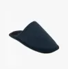JERSEY MULE Slippers Mens Navy sold by Shuperb