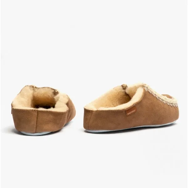 Shepherd BEATRICE Womens Sheepskin Mules Chestnut sold by Shuperb product image thumbnail 3