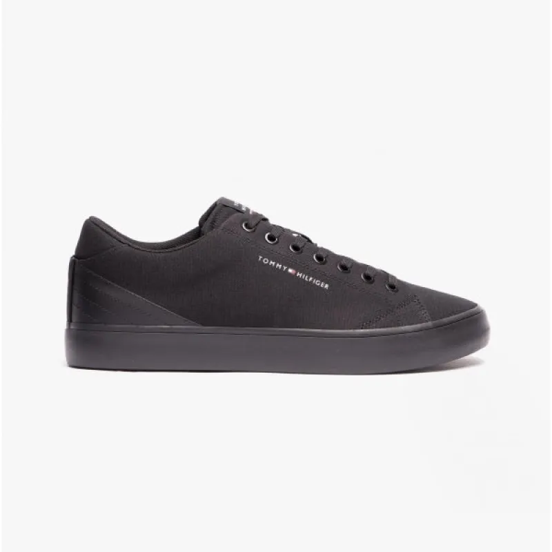 HI VULC Mens Leather Contrast Detail Trainers Black sold by Shuperb