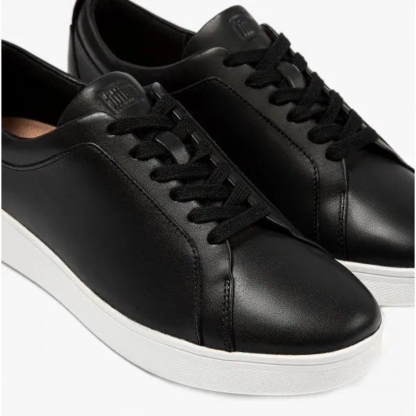 FitFlop RALLY Womens Leather Trainers Black/White sold by Shuperb product image thumbnail 5