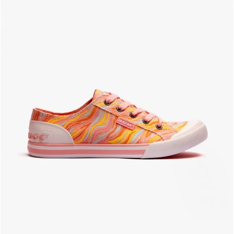 JAZZIN Ladies Trainers Wavy Pink Multi sold by Shuperb