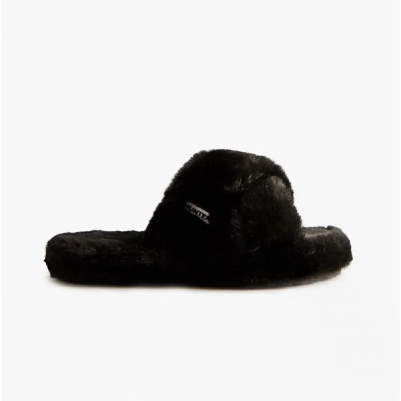 CROSSOVER SLIDER Womens Sandals Black sold by Shuperb