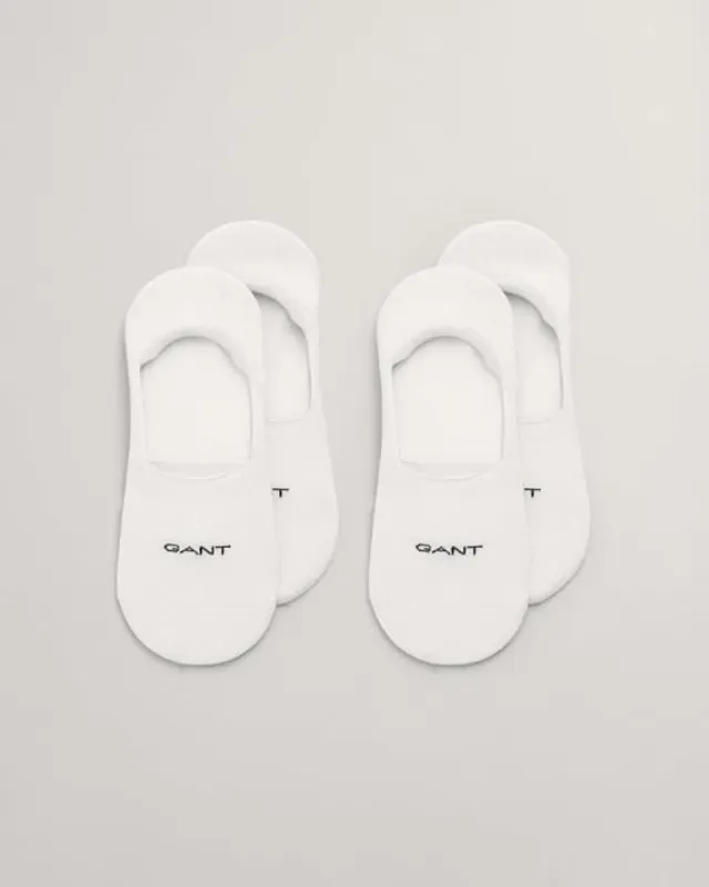GANT 9960257 Mens 2-Pack Invisible Socks White made by Gant