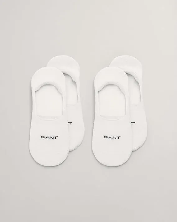 GANT 9960257 Mens 2-Pack Invisible Socks White sold by Shuperb