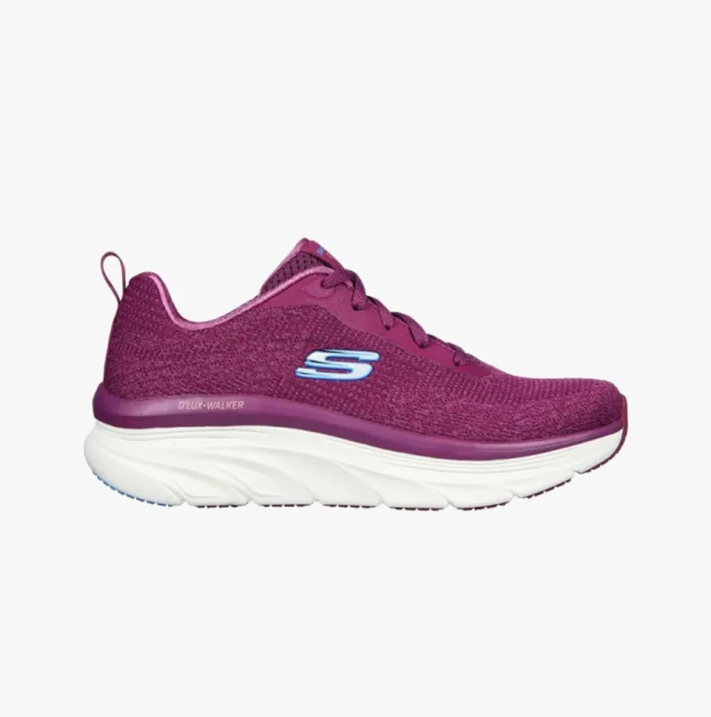D'LUX WALKER-DAILY BEAUTY Ladies Lace-Up Trainers Plum sold by Shuperb