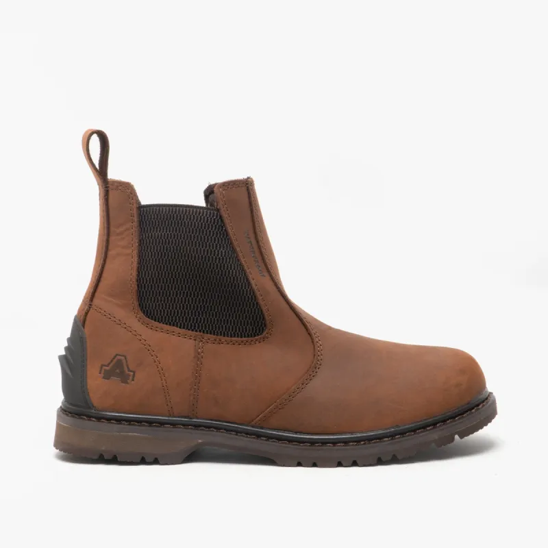 Amblers ALDINGHAM Mens Leather Dealer Boots Brown sold by Shuperb