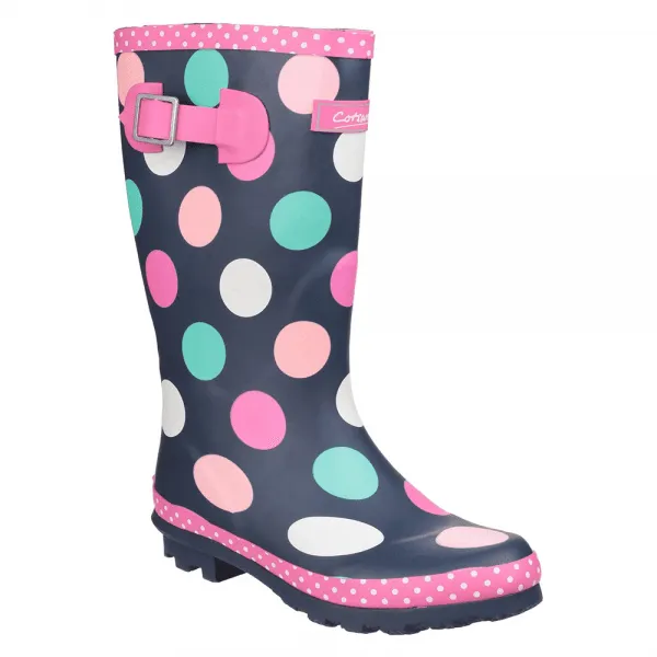 Cotswold DOTTY Girls Rubber Wellington Boots Multicolour sold by Shuperb