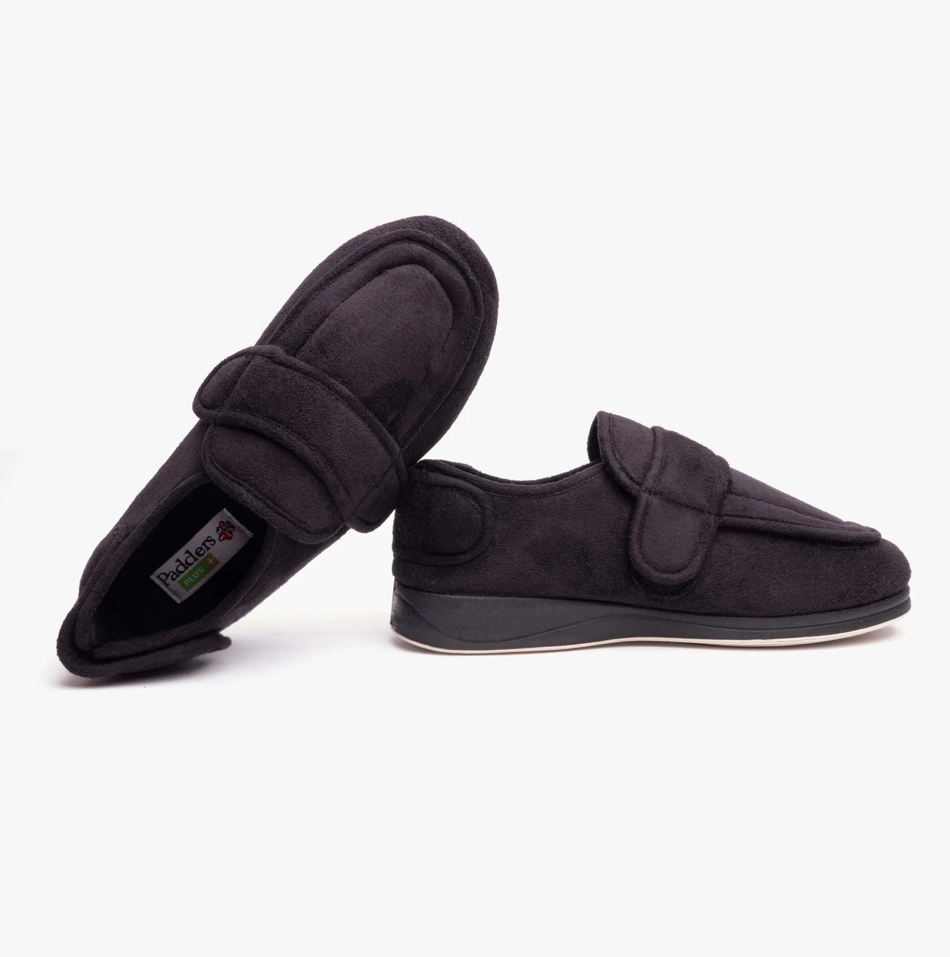 Padders WRAP Mens (G Fit) Easy Access Slippers Black sold by Shuperb product image thumbnail 3