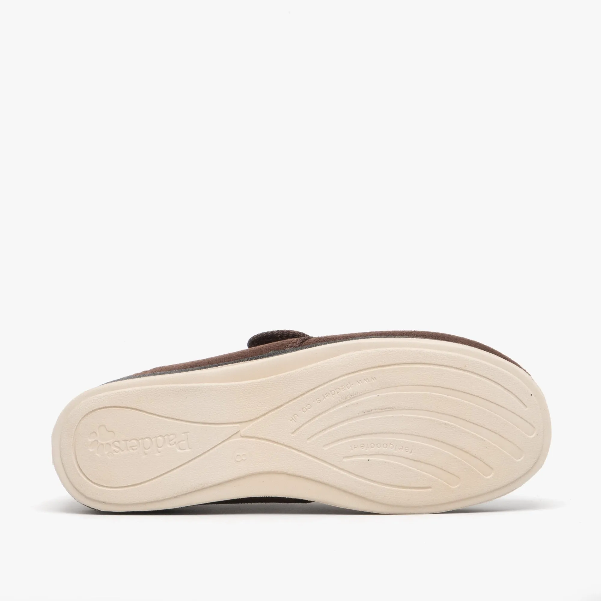 Padders CHARLES Mens (G Fit) Touch Fasten Full Slippers Brown sold by Shuperb product image thumbnail 3