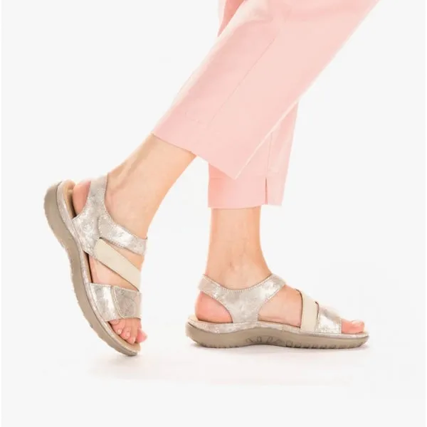 Rieker 64872-90 Womens Sandals Metallic sold by Shuperb product image thumbnail 4