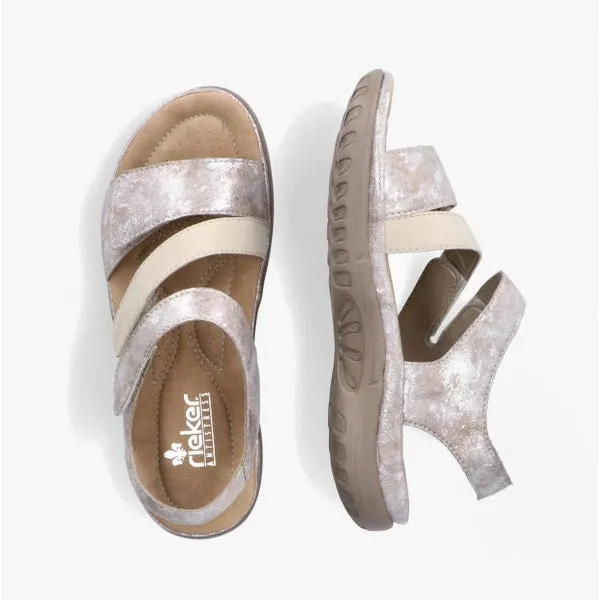 Rieker 64872-90 Womens Sandals Metallic sold by Shuperb product image thumbnail 2