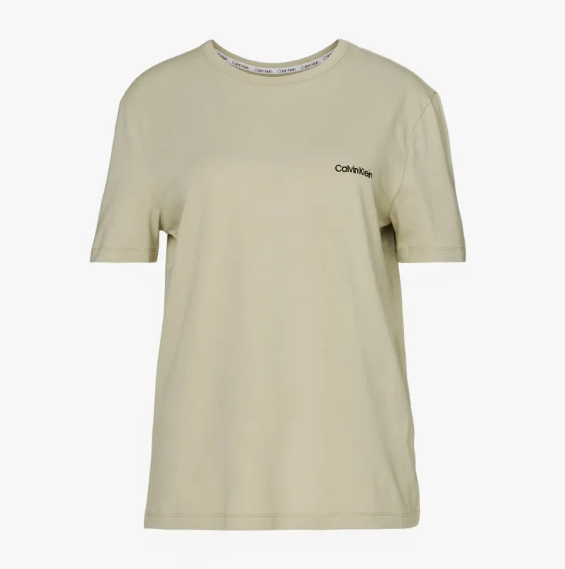 Calvin Klein S/S CREW NECK FUB Womens T-Shirts Eucalyptus sold by Shuperb