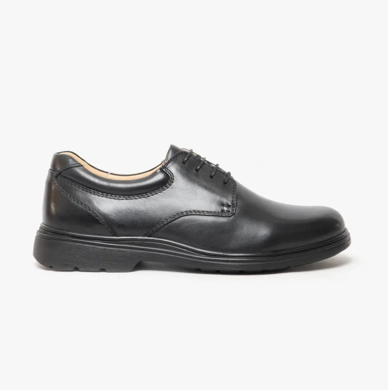 Roamers DENNIS Mens Extra Wide Fit Shoes Black made by Shuperb
