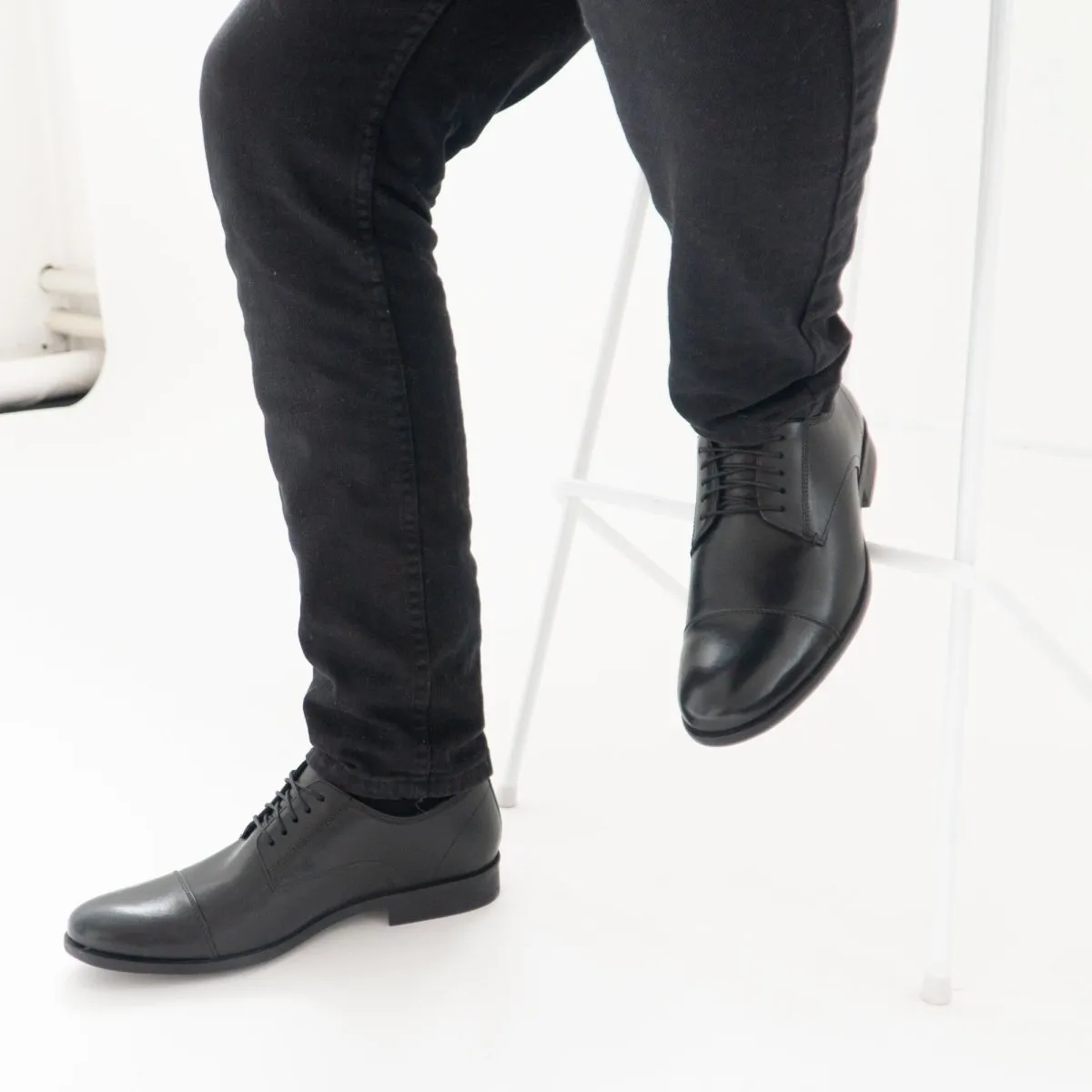 Hush Puppies OLLIE Mens Leather Toe Cap Shoes Black sold by Shuperb product image thumbnail 2