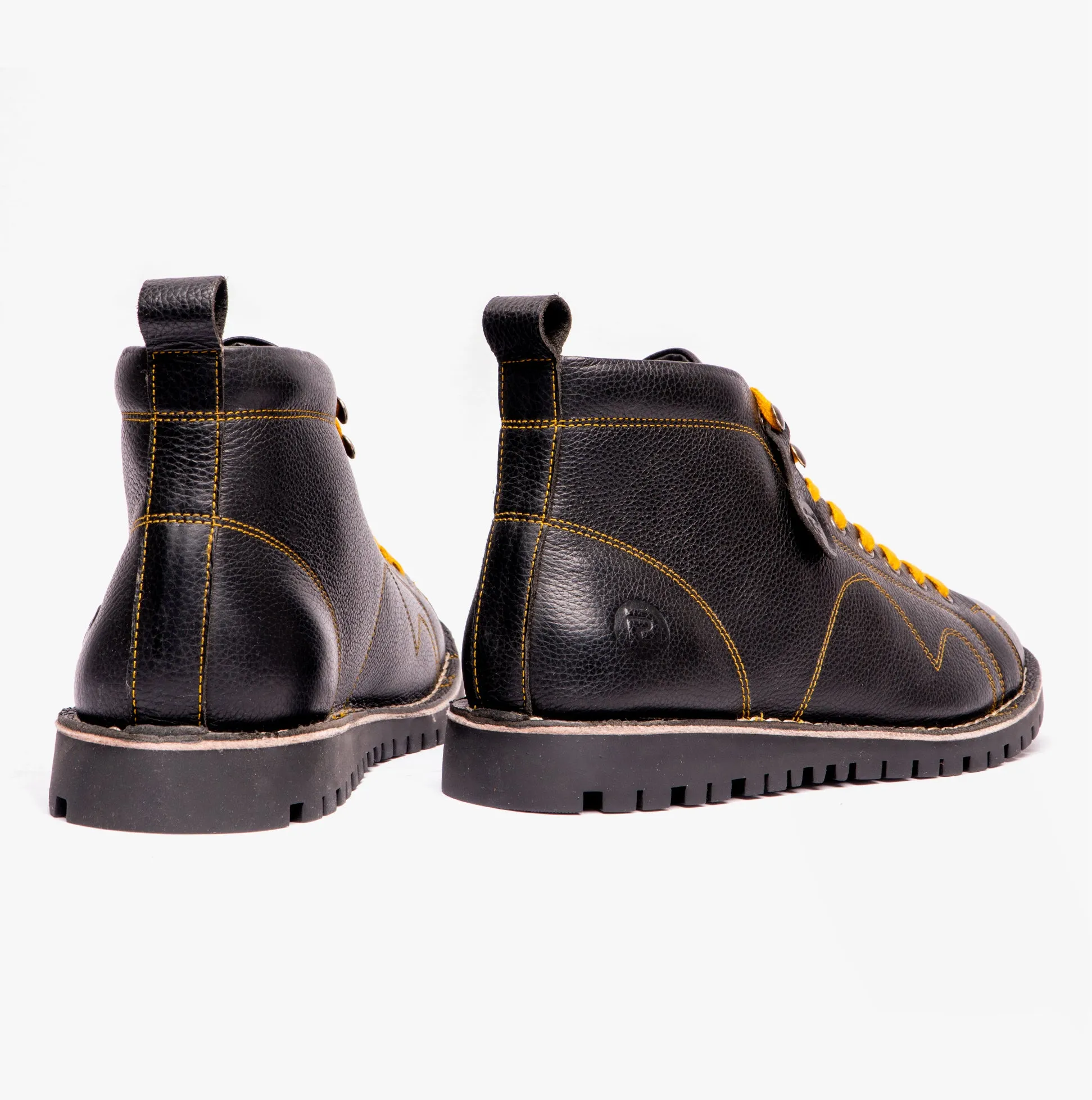 Popps 1961 MOD Mens Leather Monkey Boots Black sold by Shuperb product image thumbnail 5