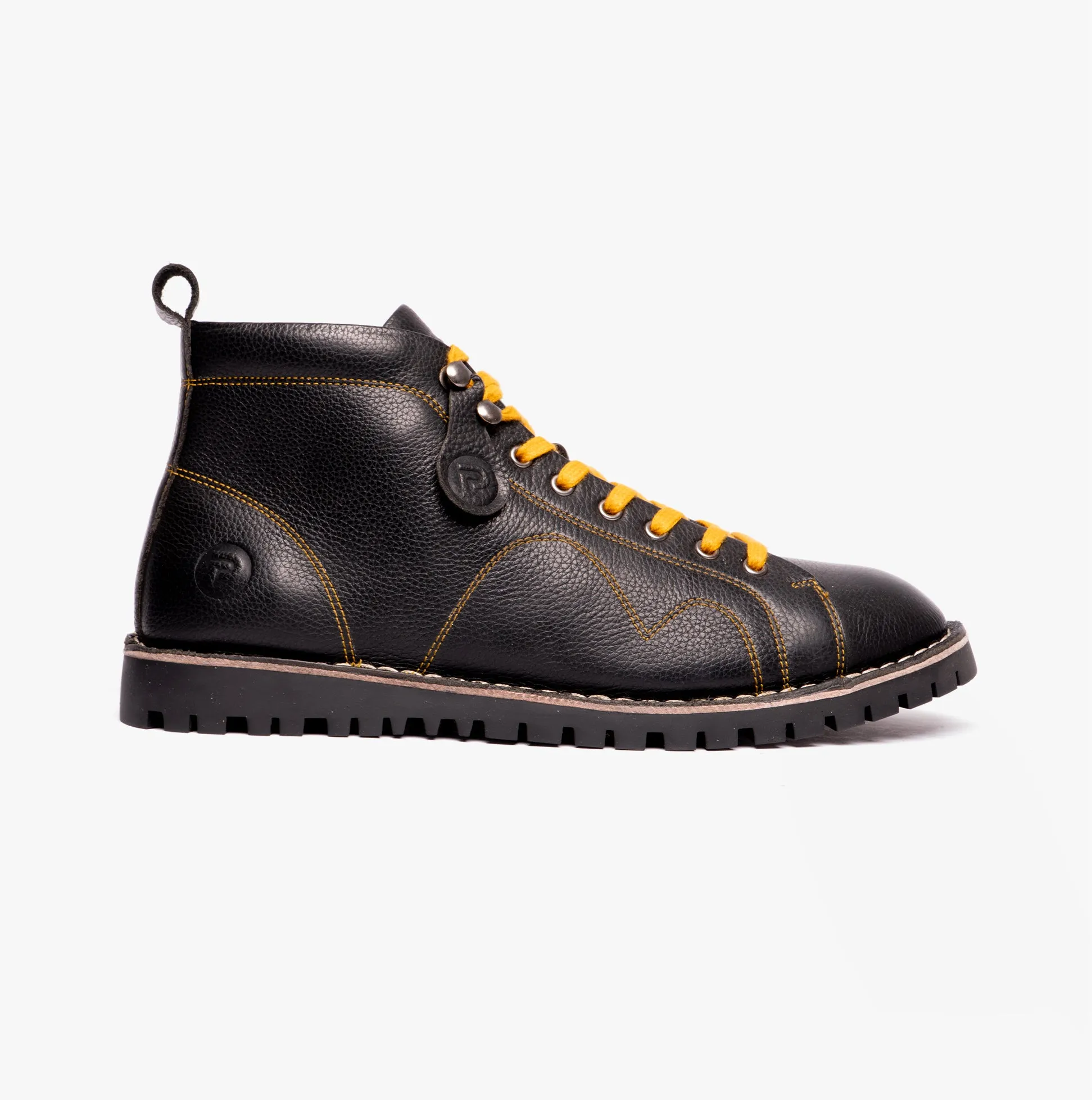 パンプス Malaga Boots In Black Leather Malaga - Black leather and patent leather boots | Carel Paris